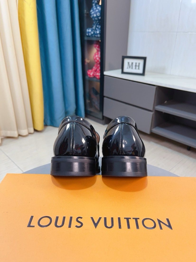 Louis Vuitton Check Panel Loafers — back