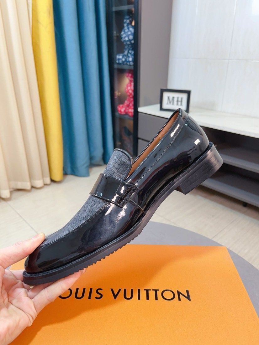 Louis Vuitton Check Panel Loafers — model