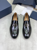 Dior Black Buckle Loafers — hero