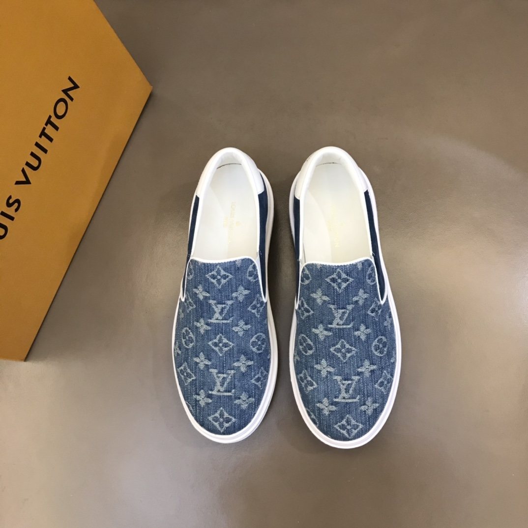 Louis Vuitton Monogram Slip-On Sneakers — front