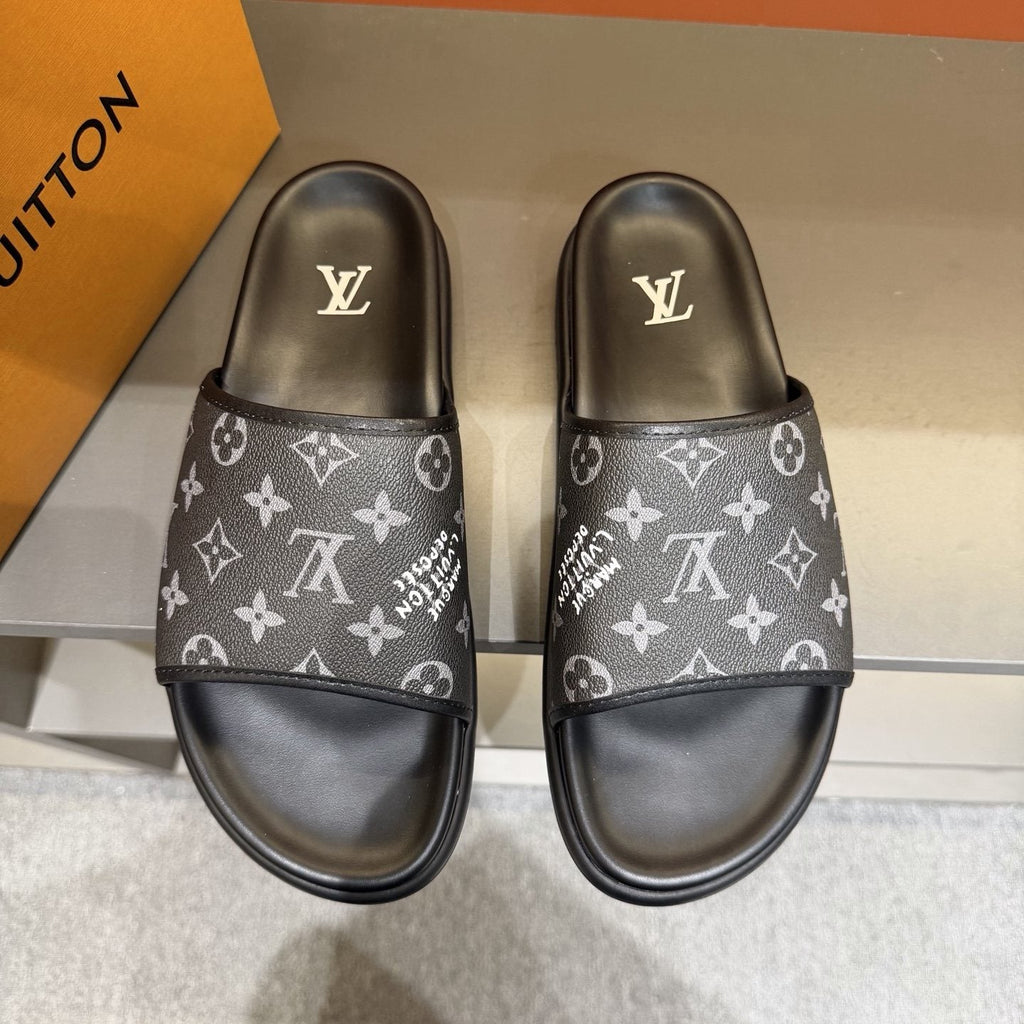 Louis Vuitton Monogram Slide Sandals — hero
