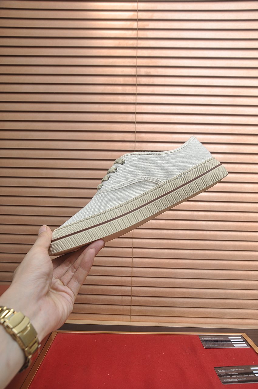 Loro Piana Low-Top Lace-Up Shoes — side