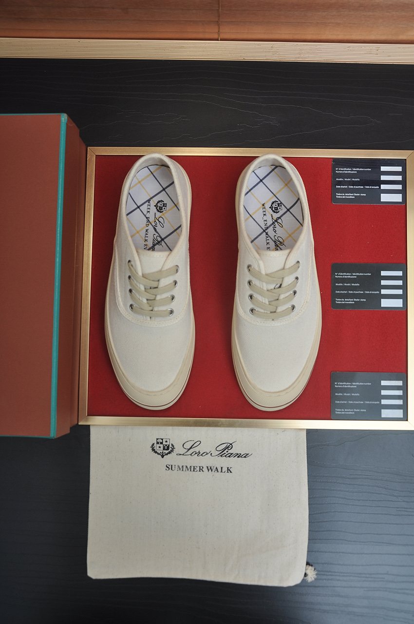 Loro Piana Low-Top Lace-Up Shoes — front