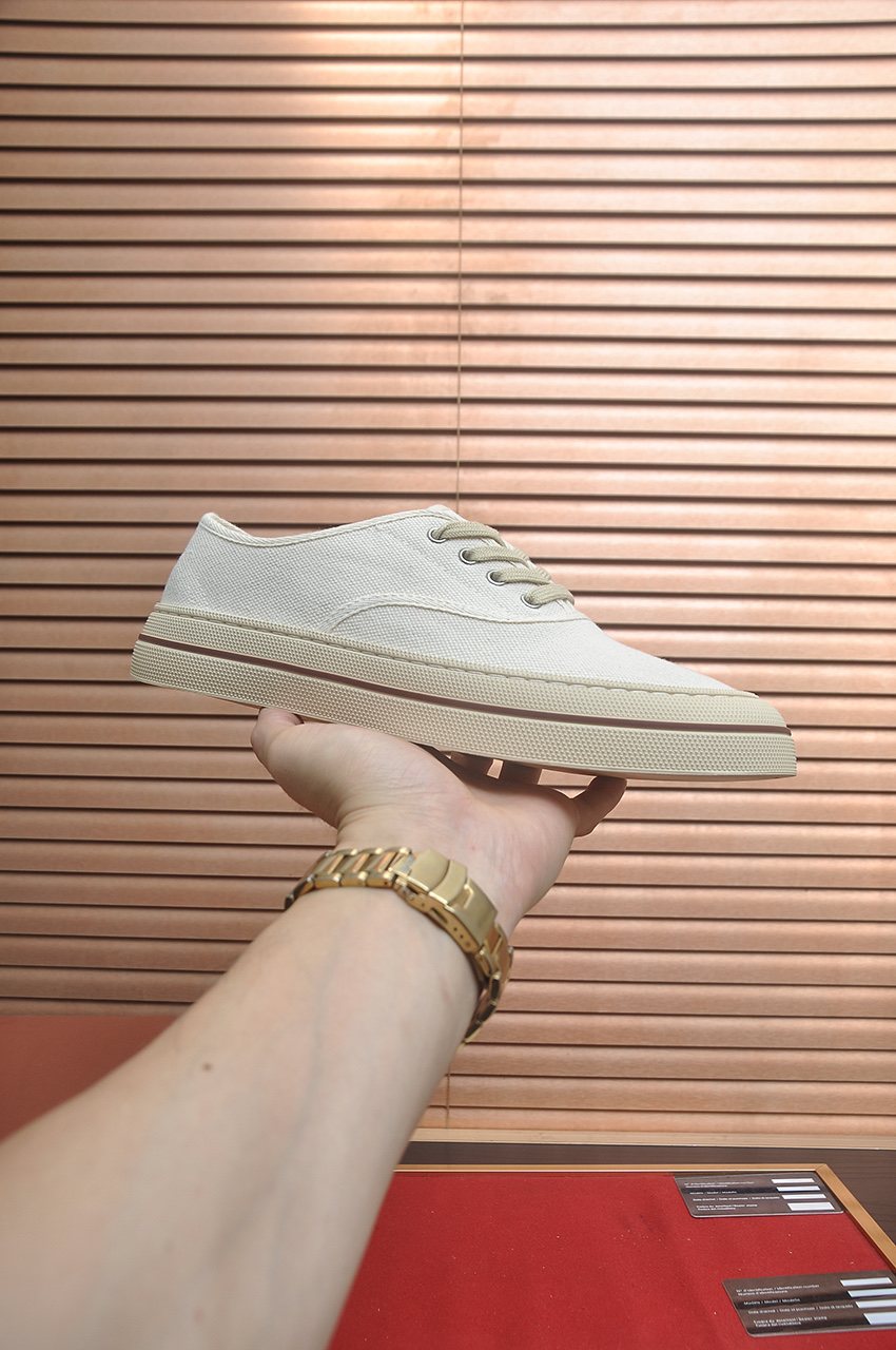 Loro Piana Low-Top Lace-Up Shoes — side