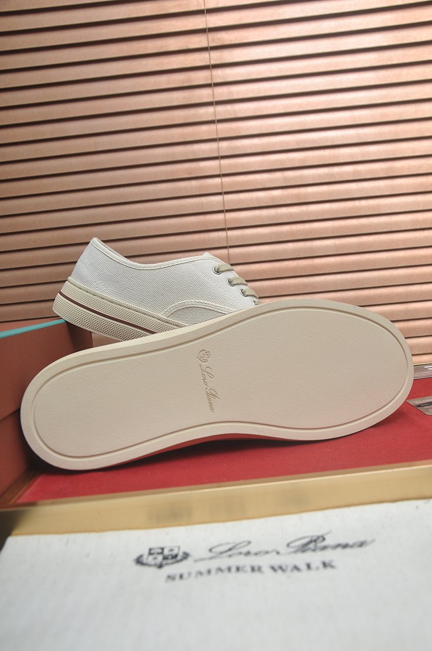 Loro Piana Low-Top Lace-Up Shoes — back