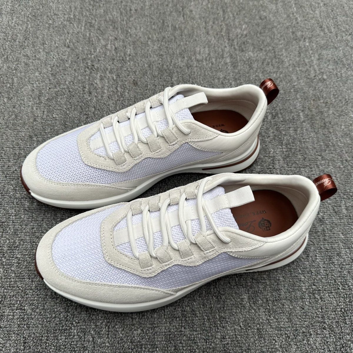 Loro Piana Mesh Low-Top Sneakers — front