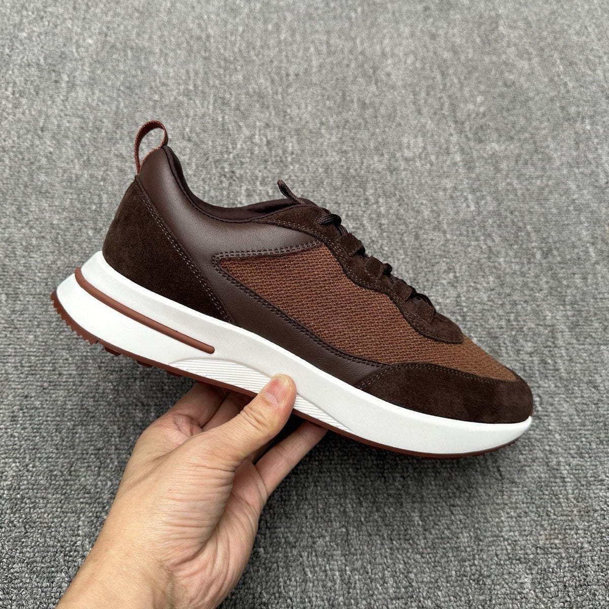 Loro Piana Mesh Low-Top Sneakers — side