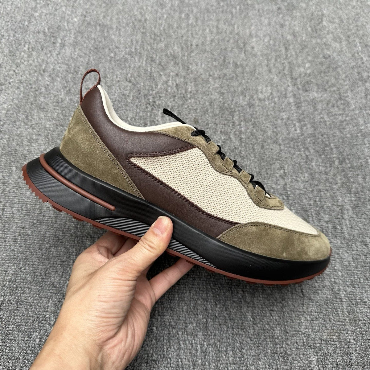 Loro Piana Mesh Low-Top Sneakers — side