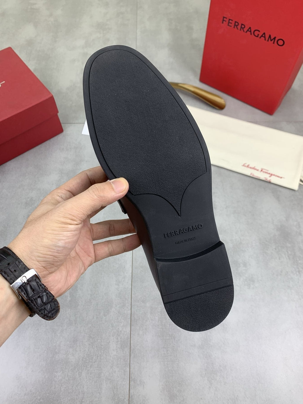Salvatore Ferragamo Metal Bit Loafers — detail