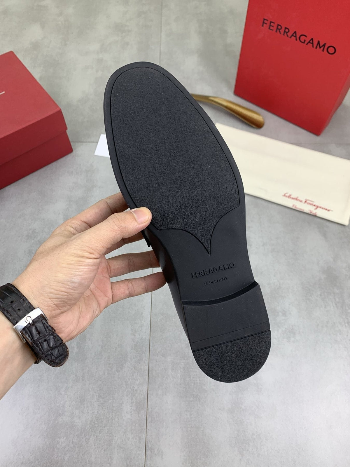 Salvatore Ferragamo Metal Bit Loafers — detail