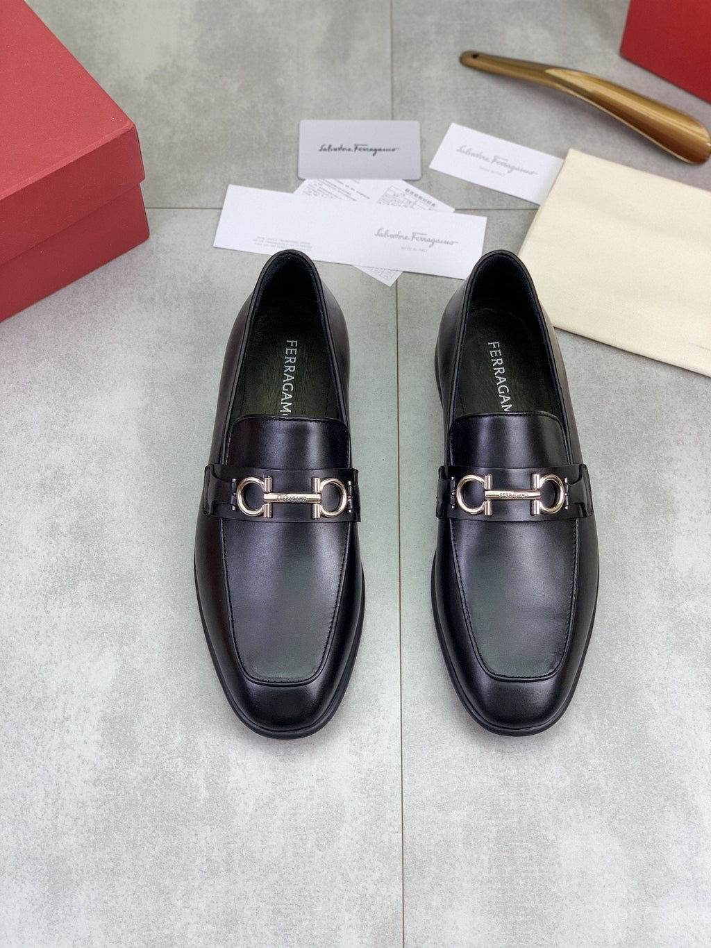 Salvatore Ferragamo Metal Bit Loafers — hero