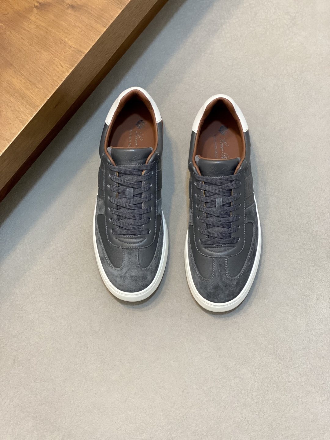 Loro Piana Paneled Low-Top Sneakers — front
