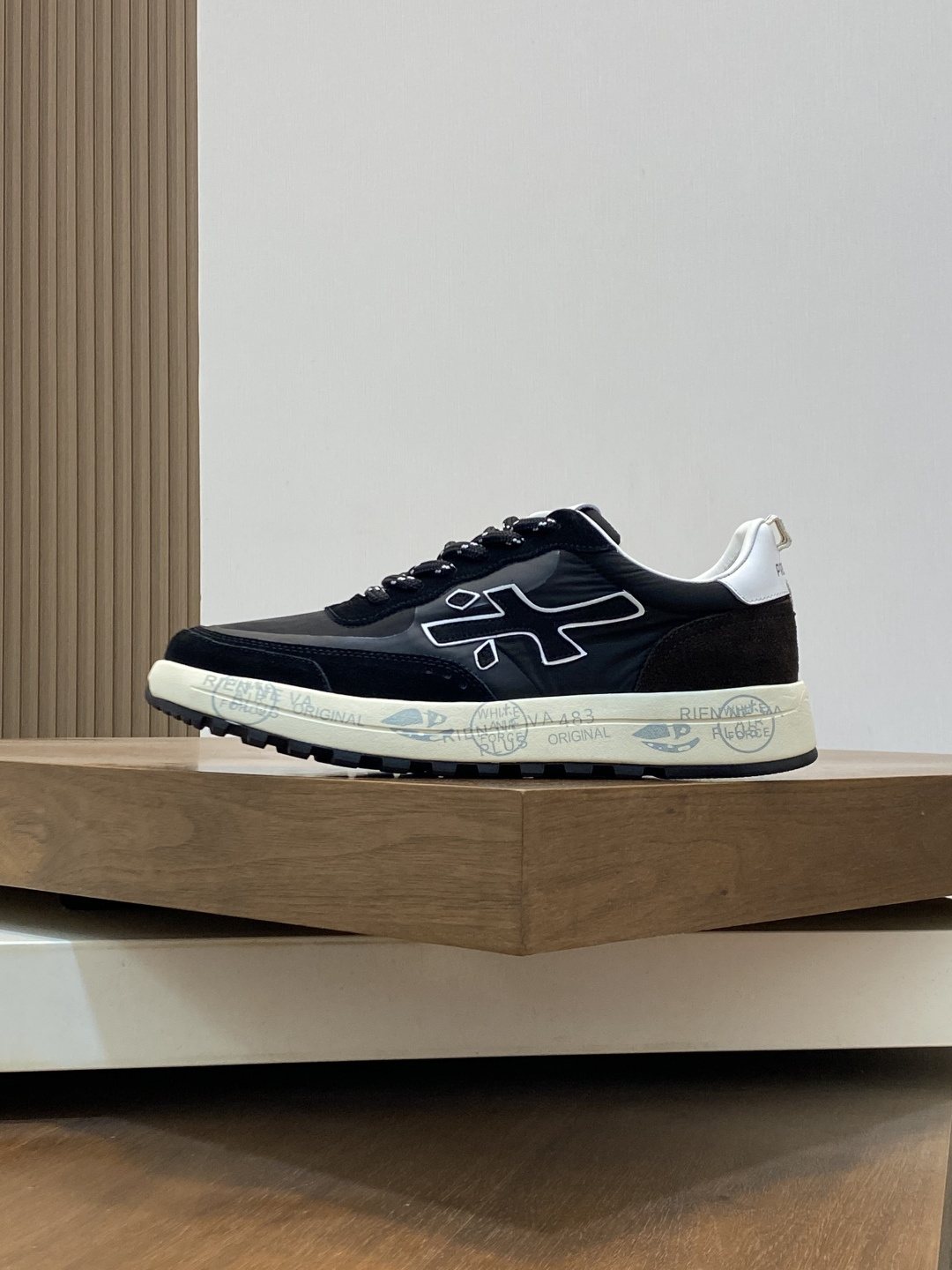 PREMIATA Suede Mesh Low-Top Sneakers — side