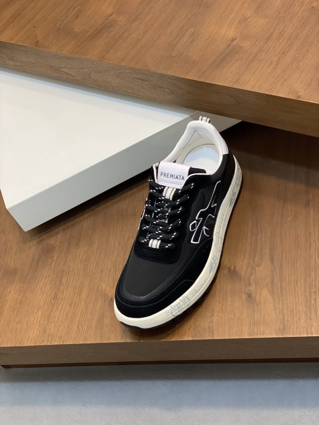 PREMIATA Suede Mesh Low-Top Sneakers — front