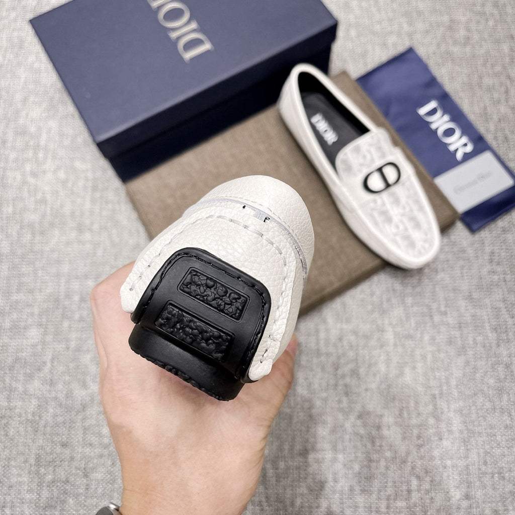 Dior Patterned Strap Loafers — front