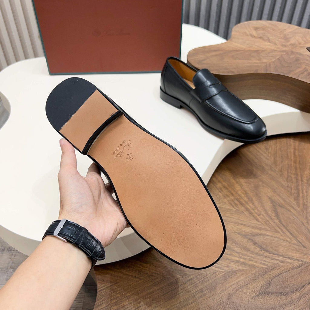 Men’s Leather Penny Loafers — side