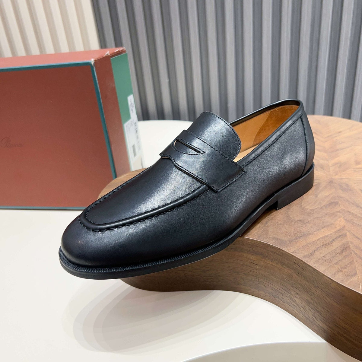 Men’s Leather Penny Loafers — side