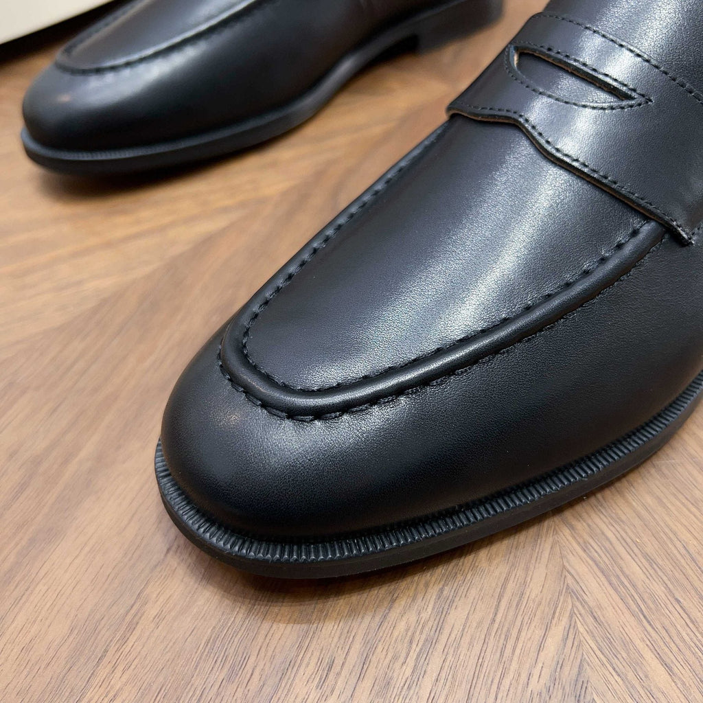 Men’s Leather Penny Loafers — front