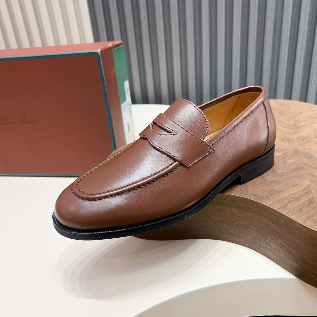 Men’s Leather Penny Loafers — side