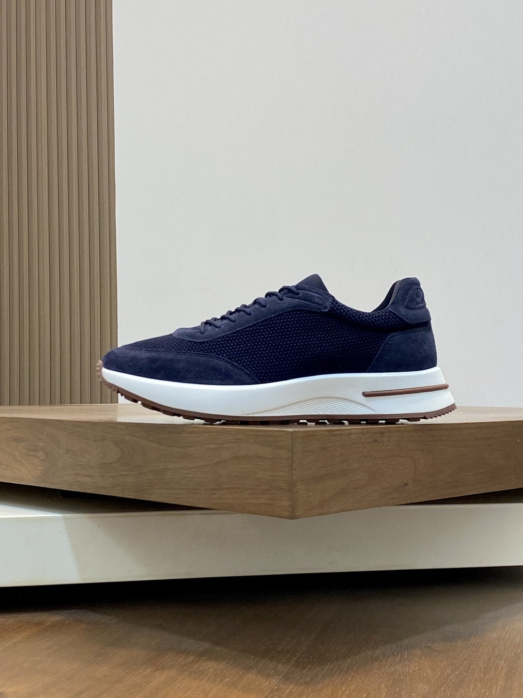 Loro Piana Men's Lace-Up Sneakers — side