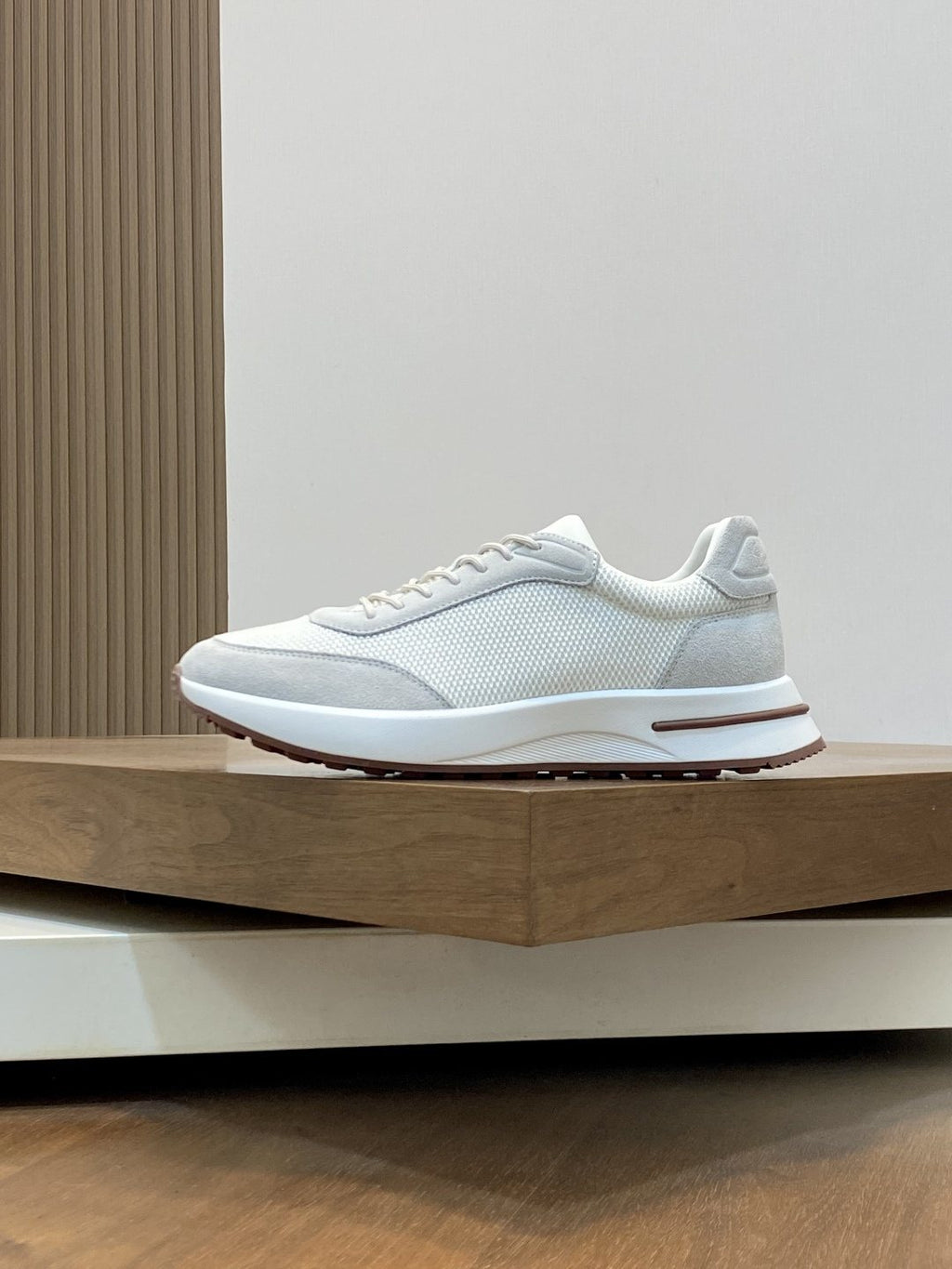 Loro Piana Men's Lace-Up Sneakers — side