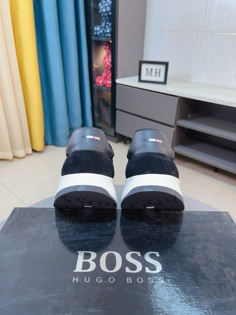 Hugo Boss Panelled Low-Top Sneakers — back