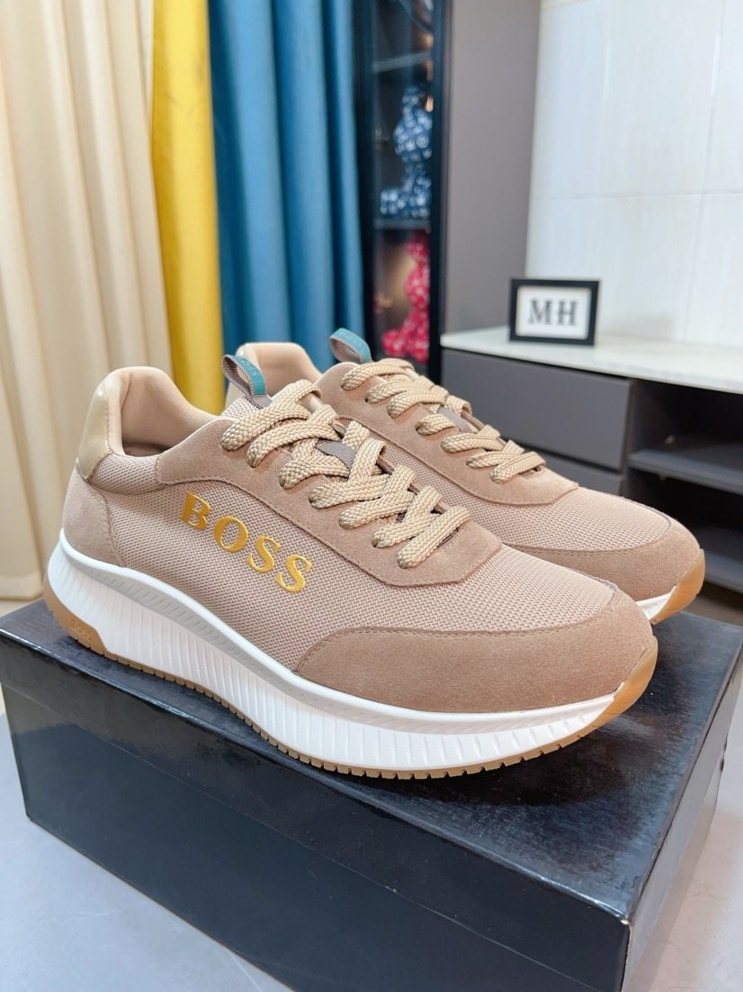 Hugo Boss Panelled Low-Top Sneakers — front