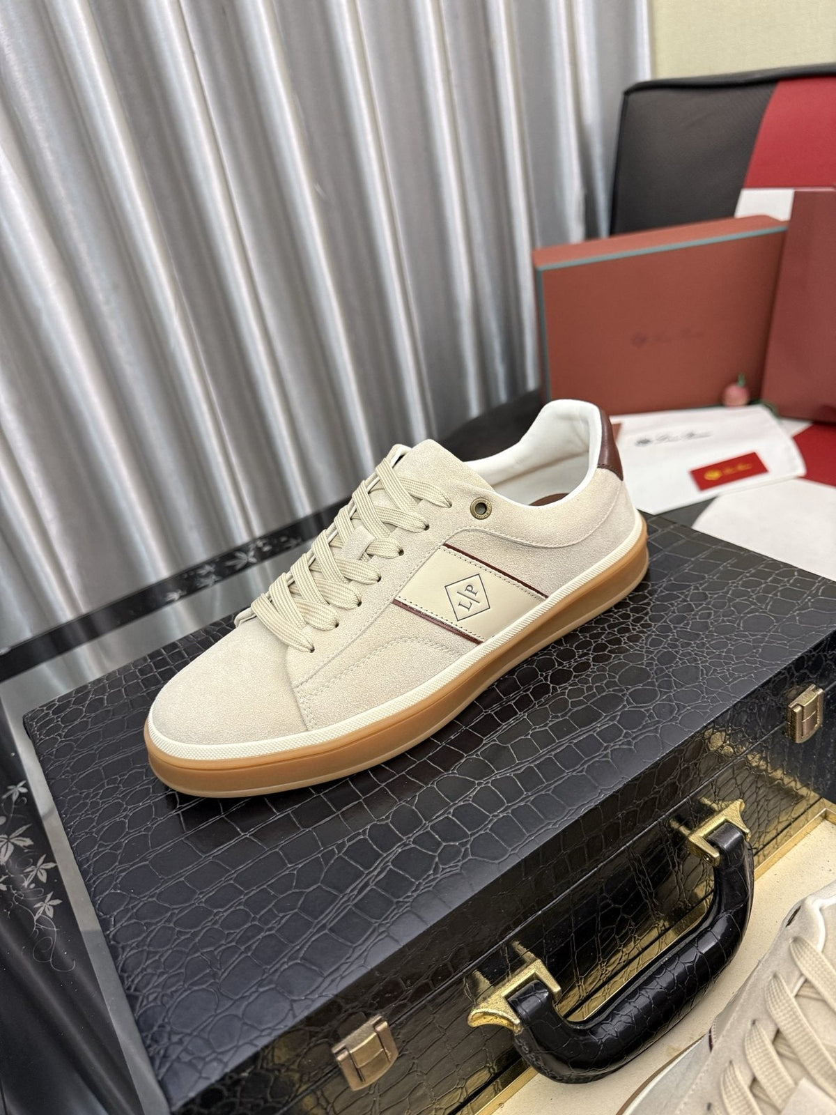 Low-Top Lace-Up Sneakers — front