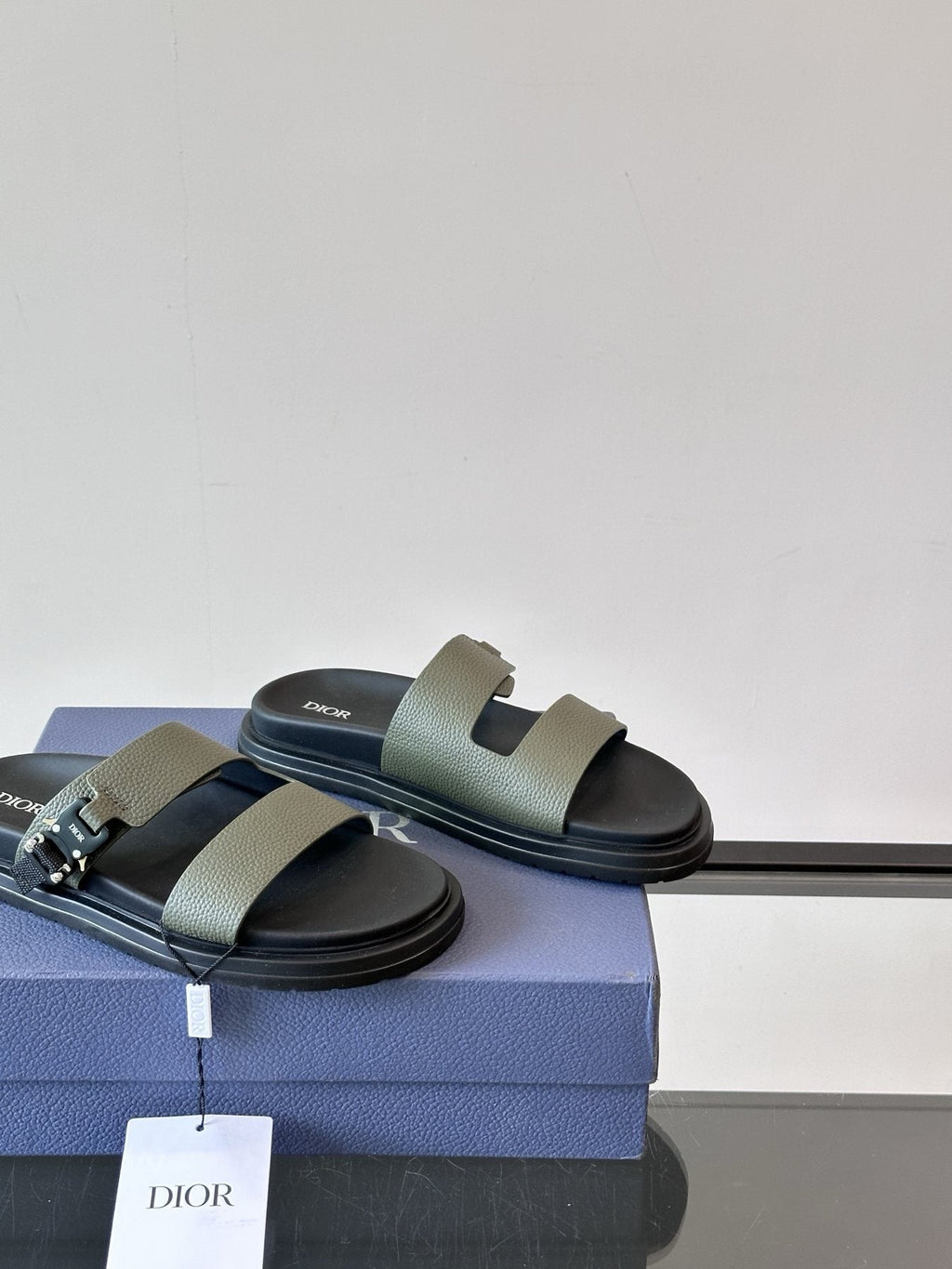 Dior Aqua Men's Slide Sandals — back