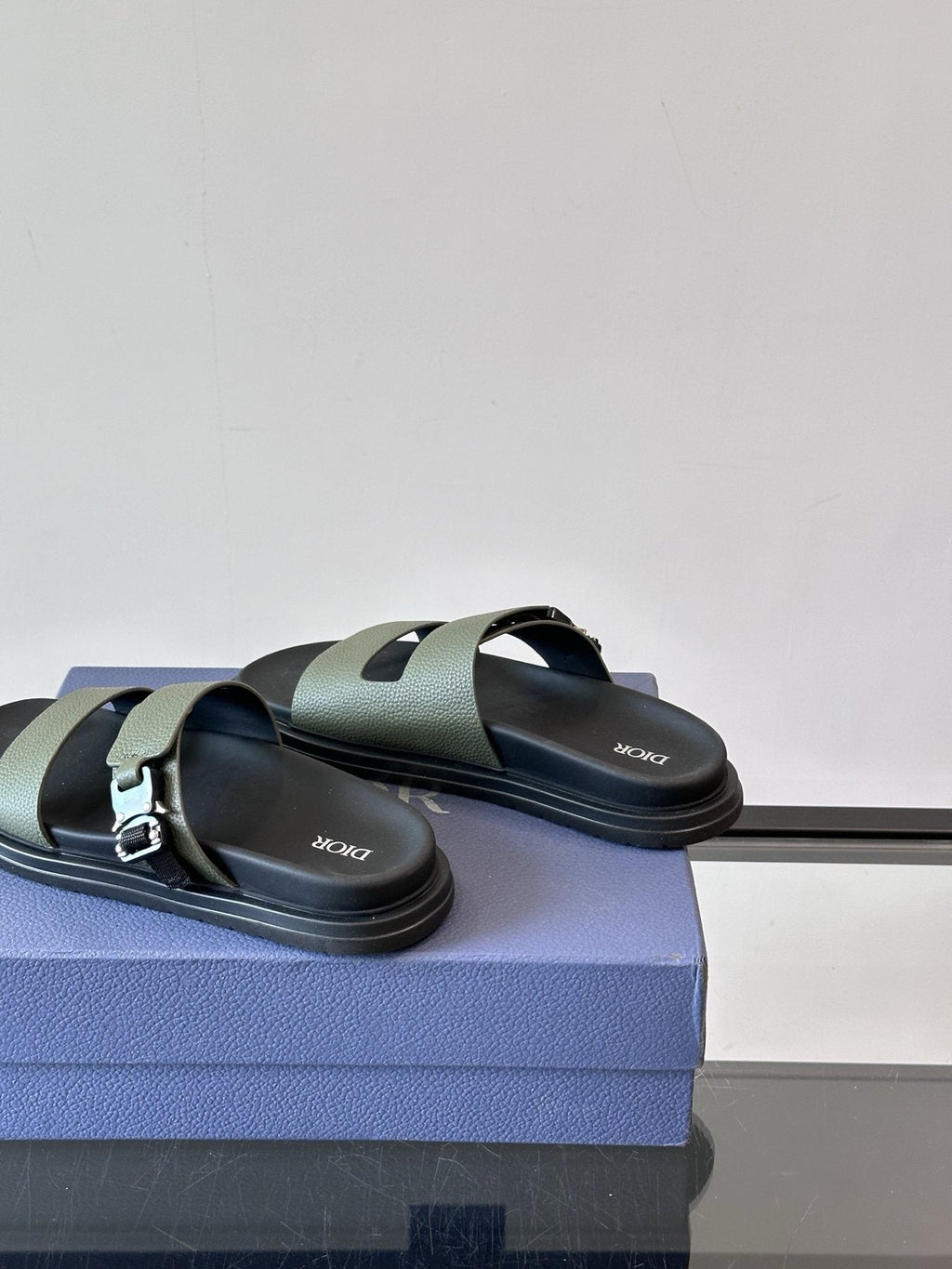 Dior Aqua Men's Slide Sandals — side