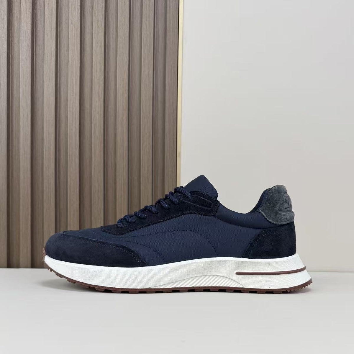 Loro Piana Contrast Lace-Up Sneakers — side