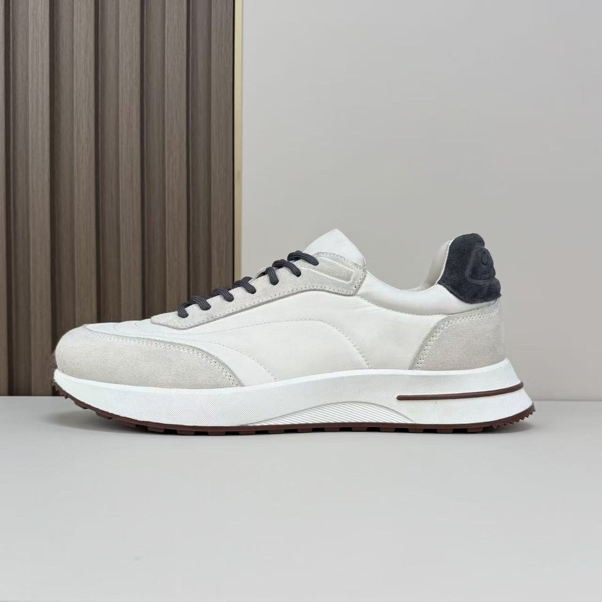Loro Piana Contrast Lace-Up Sneakers — side