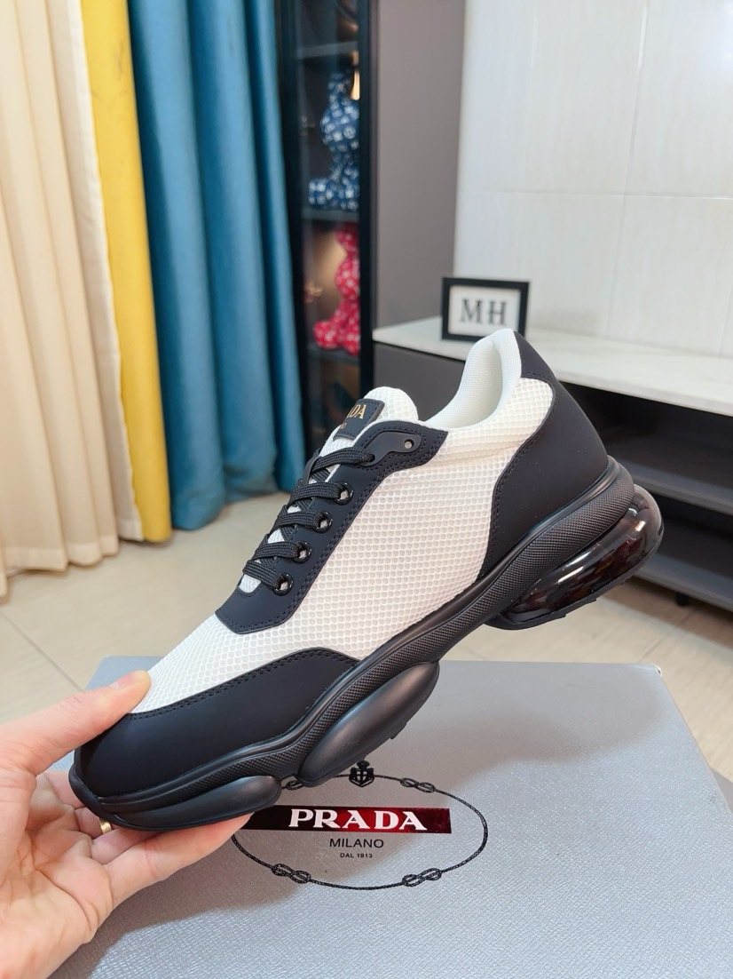 Prada Mesh Panel Men’s Sneakers — side