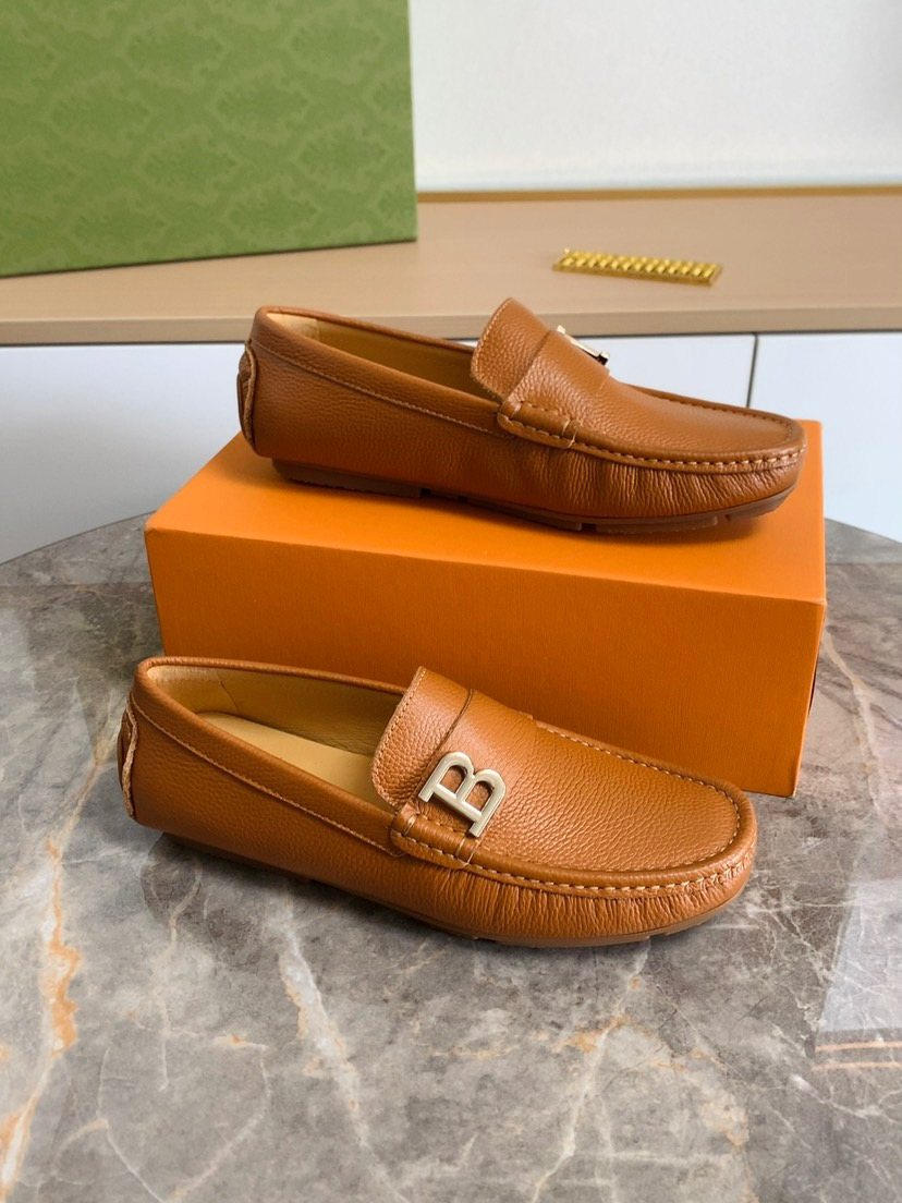Men's Metal-Accent Loafers — front