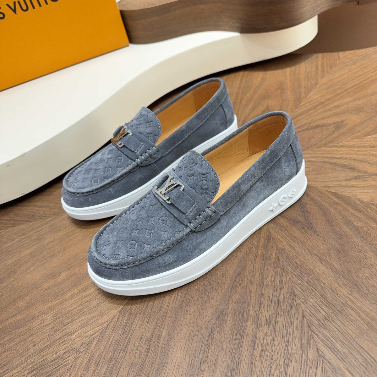 Louis Vuitton Monogram Slip-On Sneakers — front