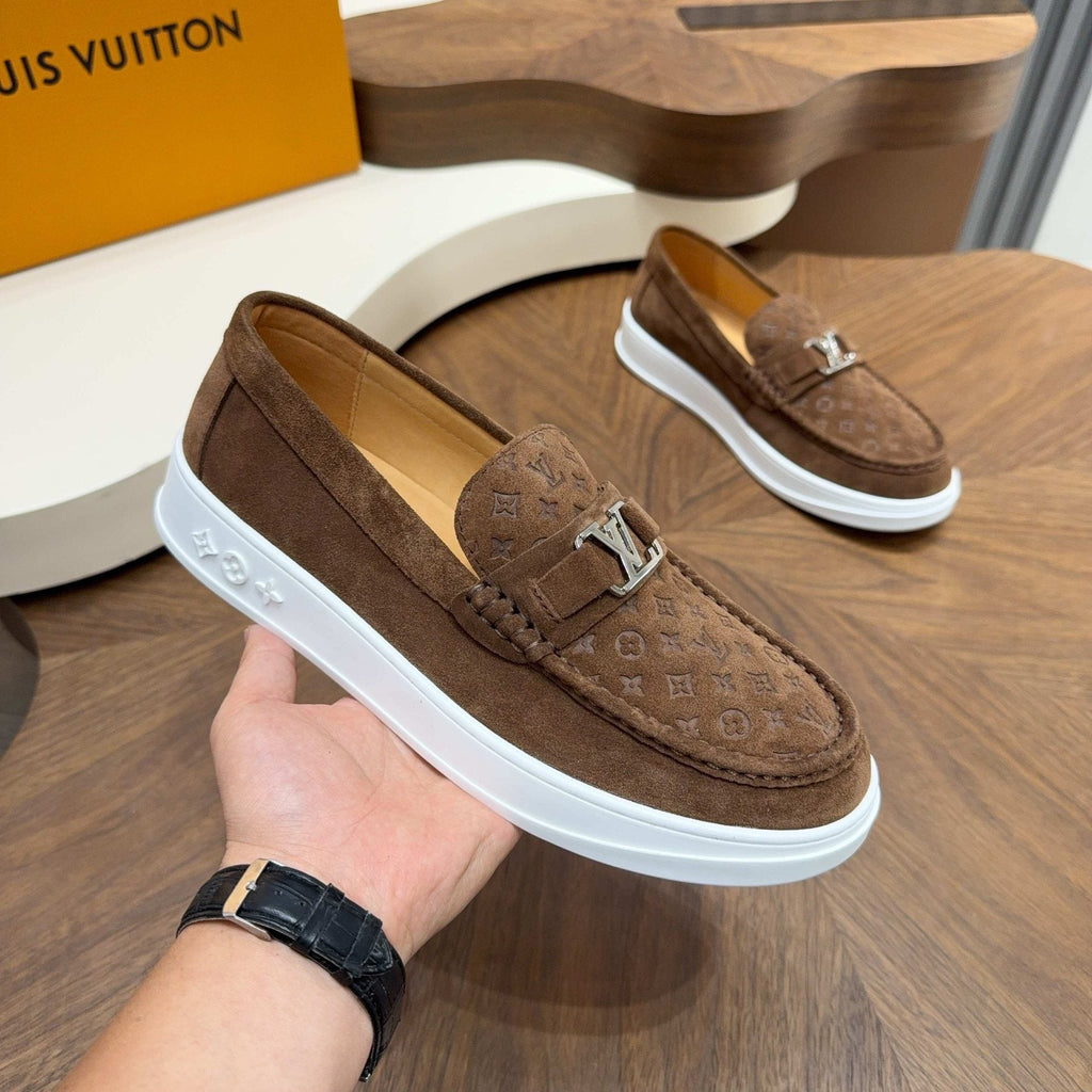 Louis Vuitton Monogram Slip-On Sneakers — model