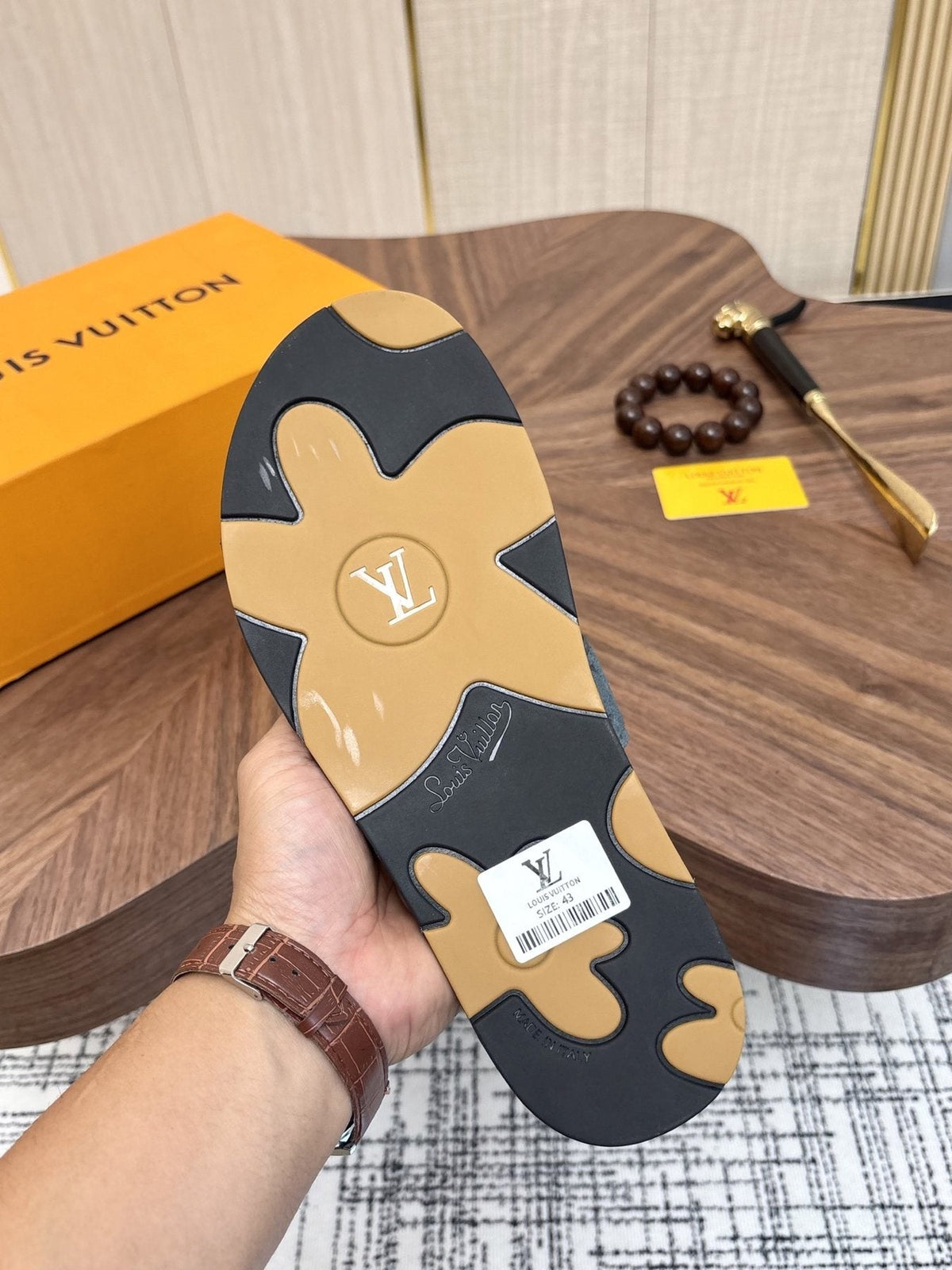 Louis Vuitton Monogram Slide Sandals — side