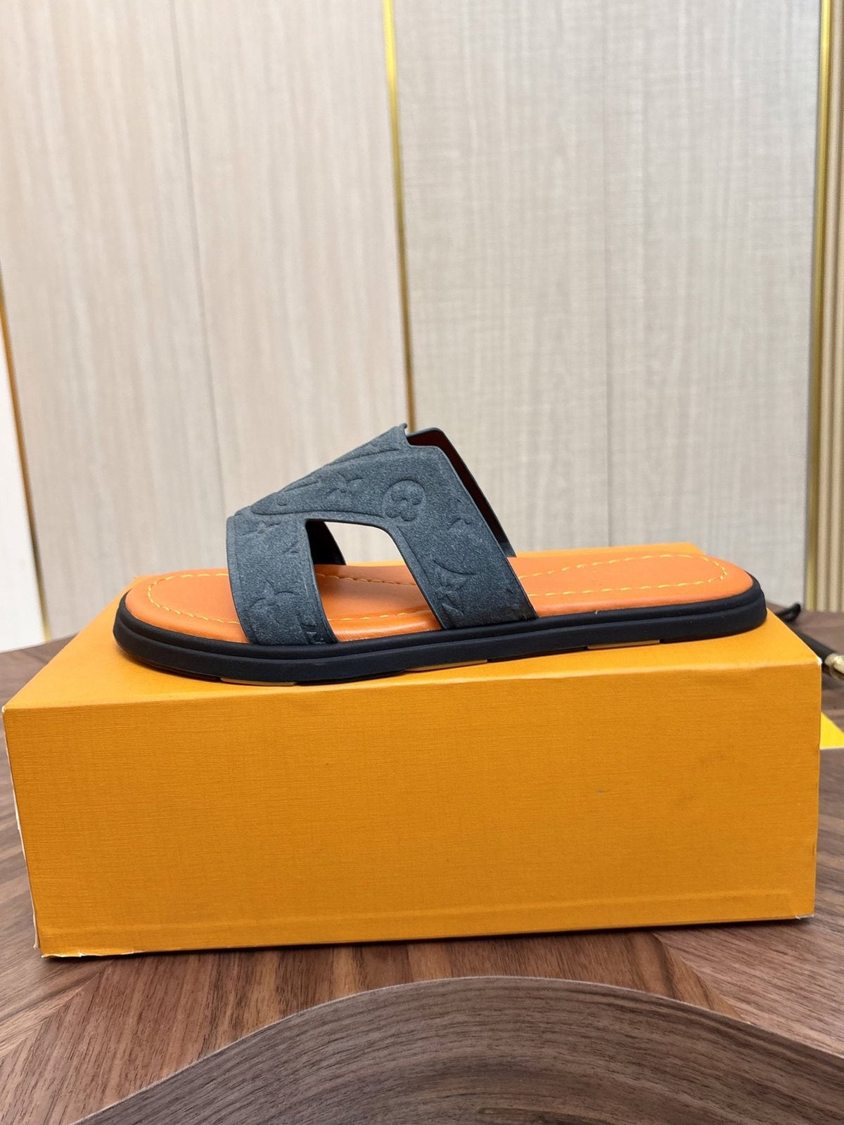 Louis Vuitton Monogram Slide Sandals — back