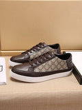 Gucci Monogram Panel Low-Top Sneakers — front
