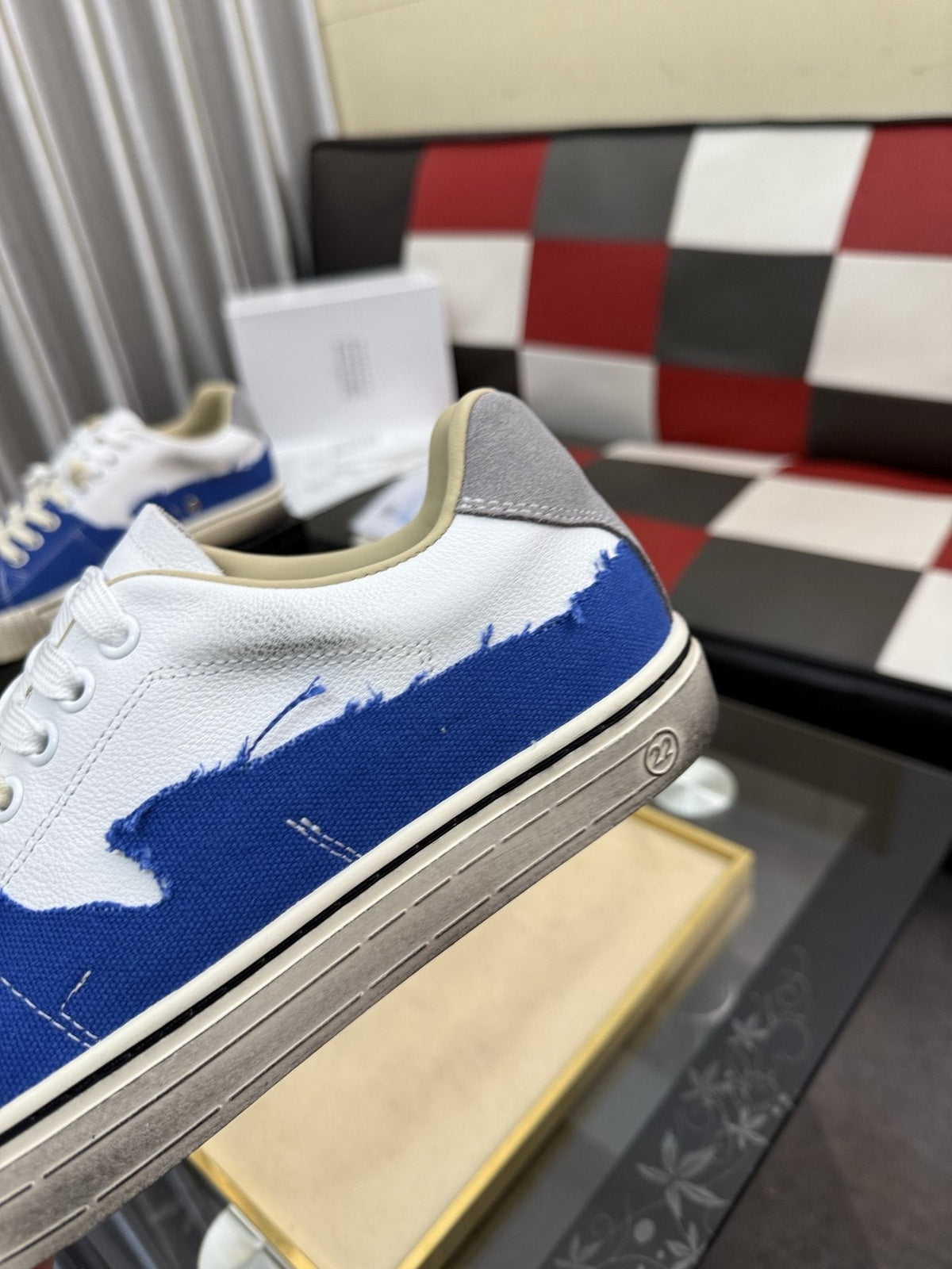 Maison Margiela Paneled Low-Top Sneakers — side