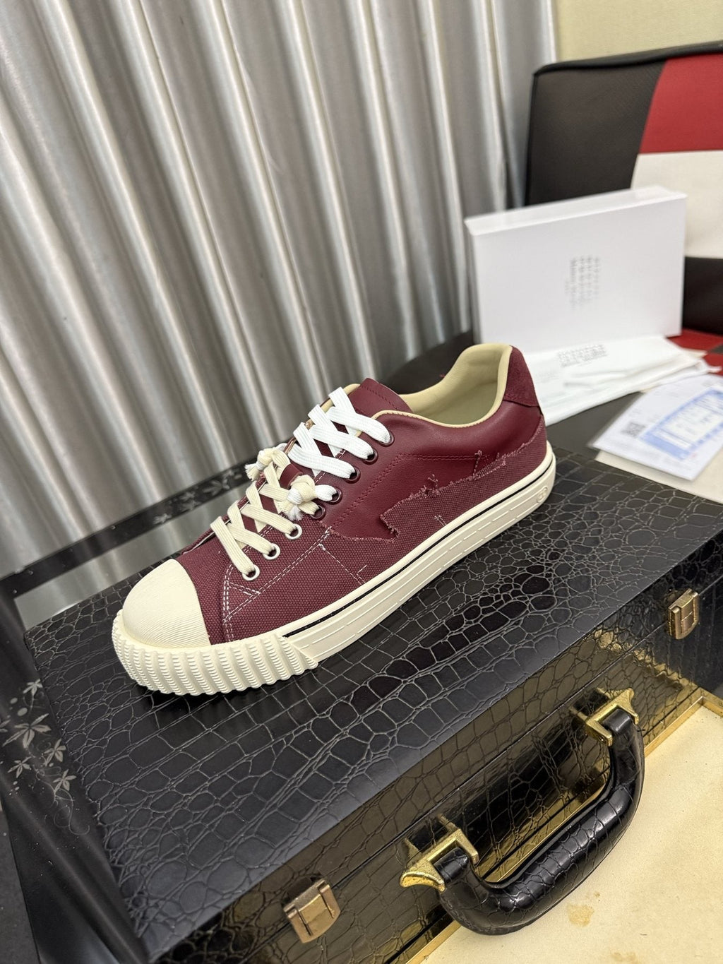 Maison Margiela Paneled Low-Top Sneakers — side