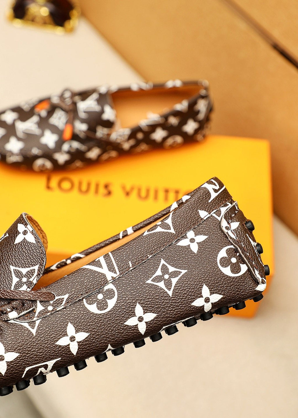 Louis Vuitton Monogram Driving Loafers — detail