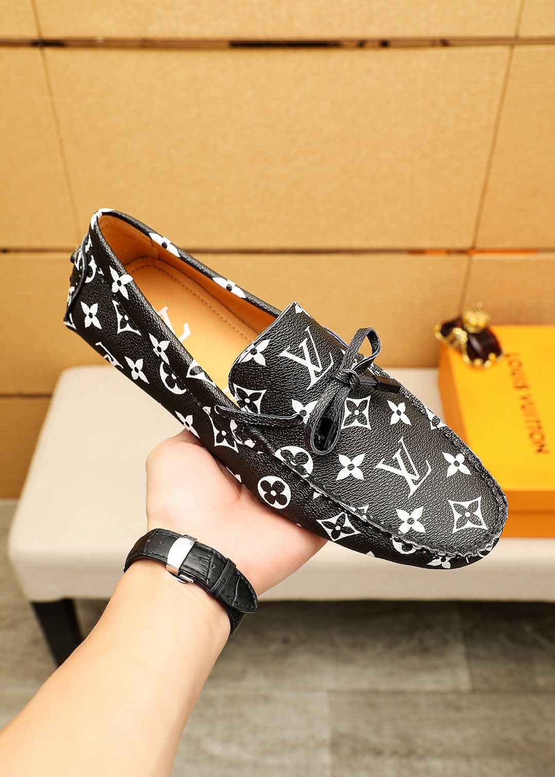 Louis Vuitton Monogram Driving Loafers — side