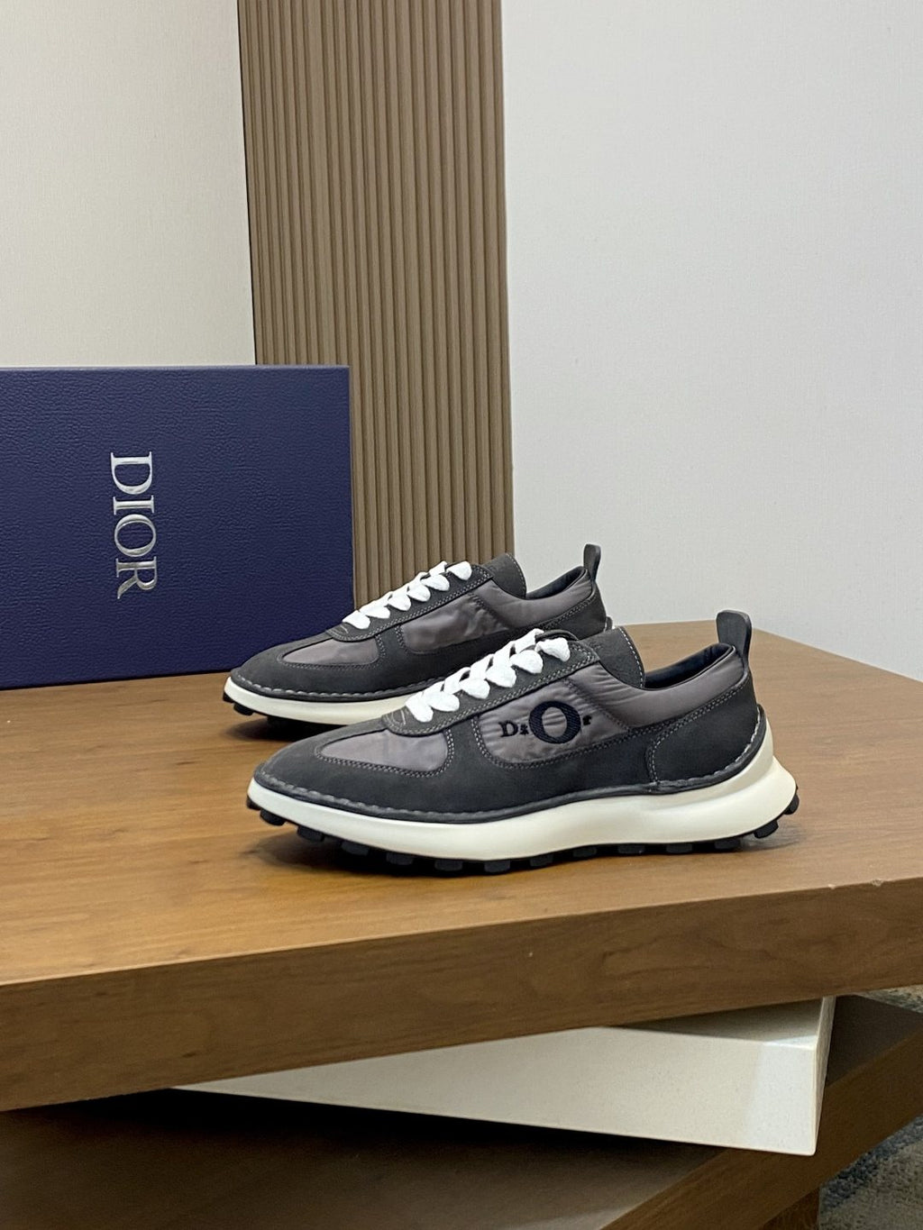 Dior Paneled Low-Top Sneakers — front