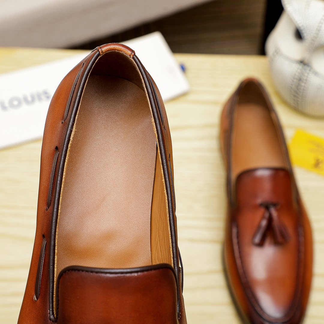 Louis Vuitton Men's Tassel Loafers — back