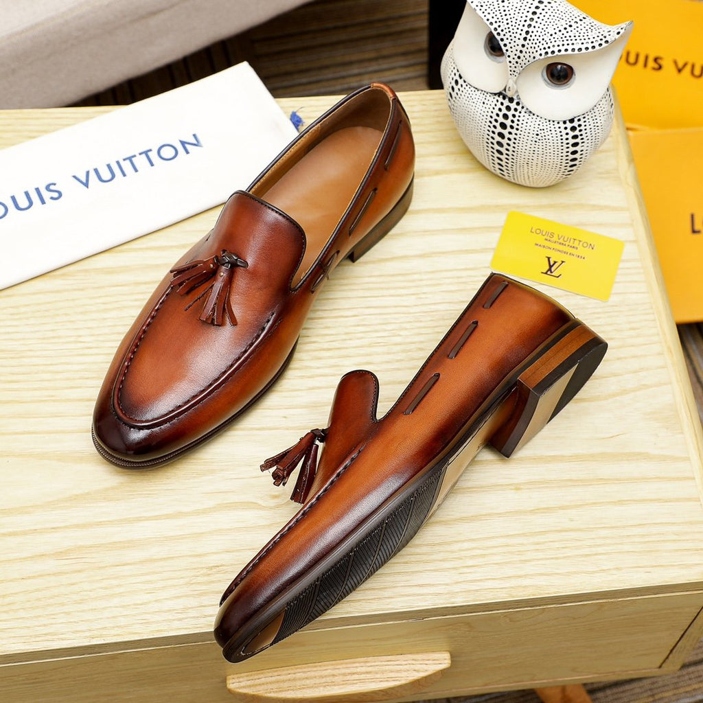 Louis Vuitton Men's Tassel Loafers — detail