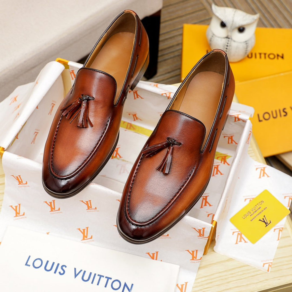 Louis Vuitton Men's Tassel Loafers — front