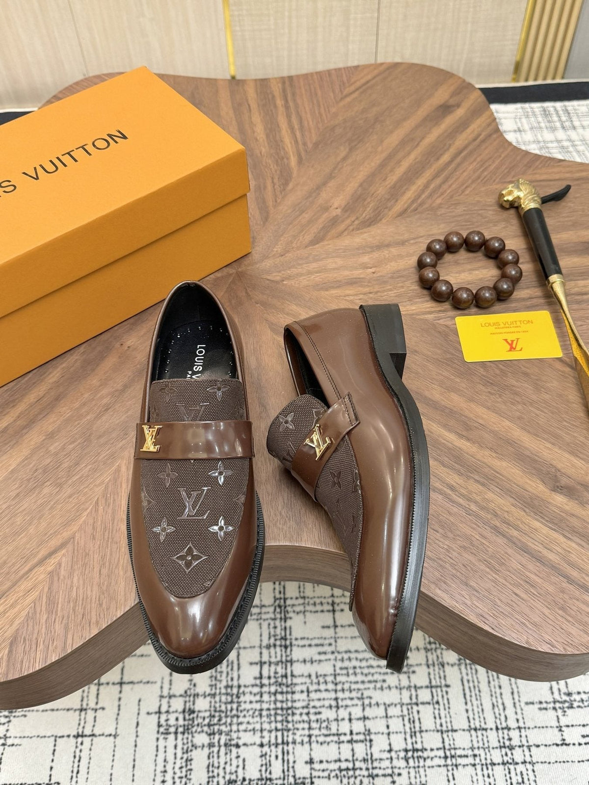 Louis Vuitton Monogram Buckle Loafers — side