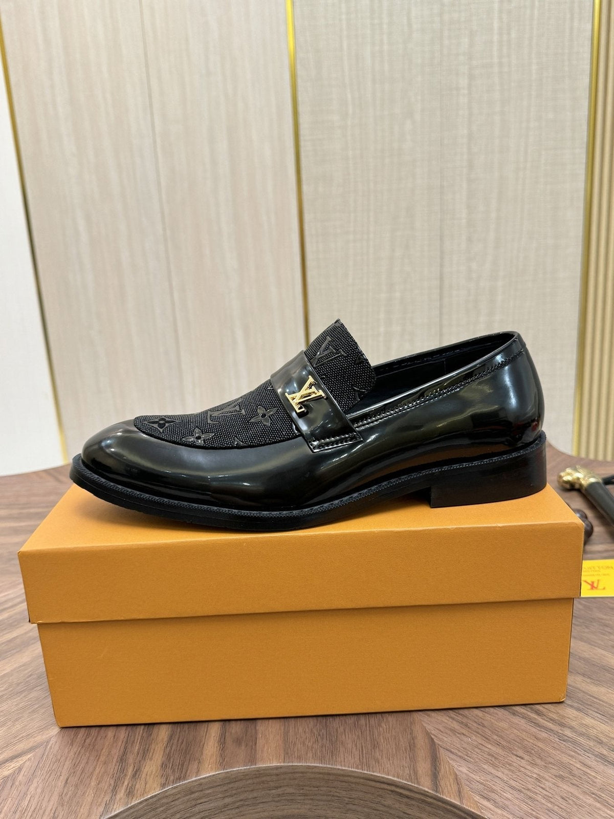 Louis Vuitton Monogram Buckle Loafers — side
