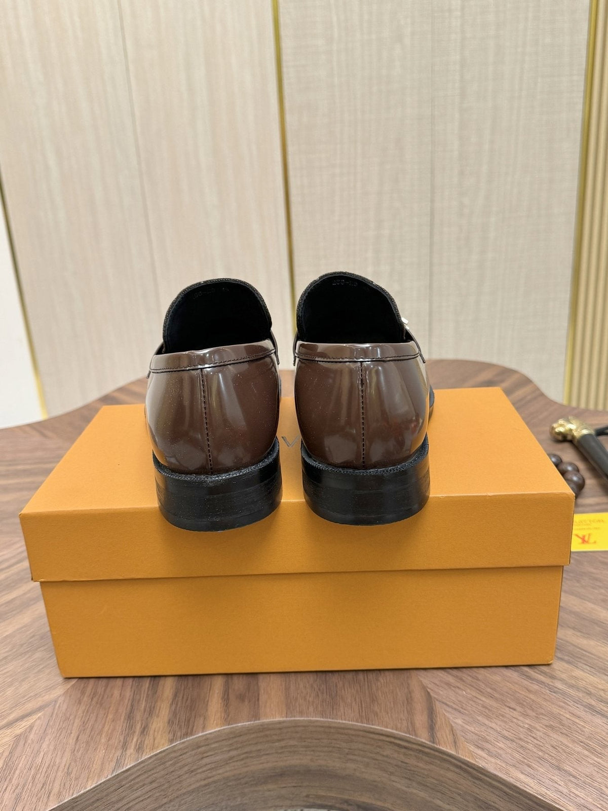 Louis Vuitton Monogram Buckle Loafers — back